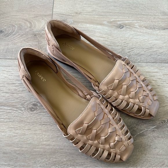 New Quince 100% Leather Huarache Flats Shoes Sz 7.5 - Picture 6 of 10
